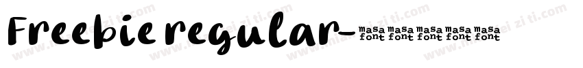 Freebie regular字体转换